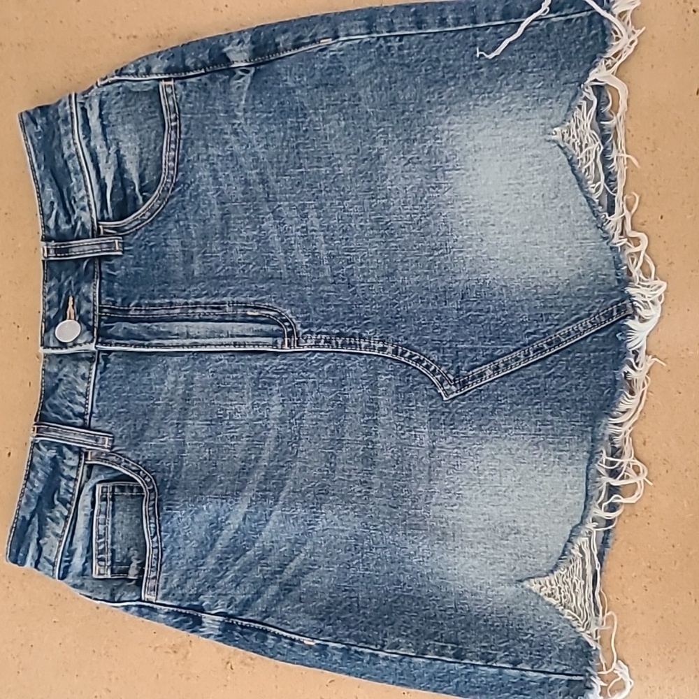 Garage Blue Denim Mini Skirt